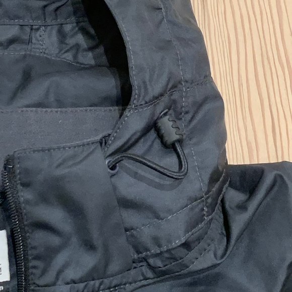 Nike Windbreaker Black Mens Size Medium Lightweight Removeable Hood Zip Pockets - Picture 6 of 15